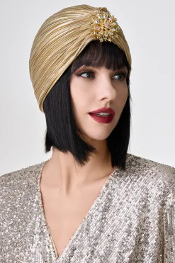 BABEYOND Headpieces & Fascinators|1920S Rhinestone Turban Hat