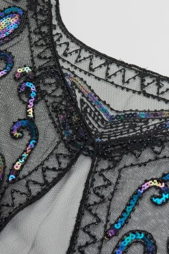 BABEYOND Shawls & Scarves|1920S Sequin Beaded Flapper Shawl
