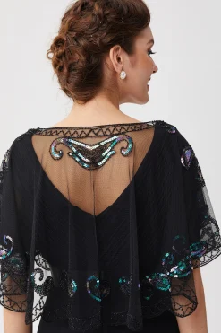 BABEYOND Shawls & Scarves|1920S Sequin Beaded Flapper Shawl