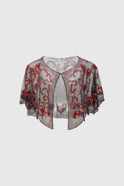 BABEYOND Shawls & Scarves|1920S Sequin Beaded Flapper Shawl