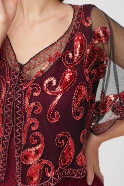 BABEYOND Shawls & Scarves|1920S Sequin Beaded Flapper Shawl