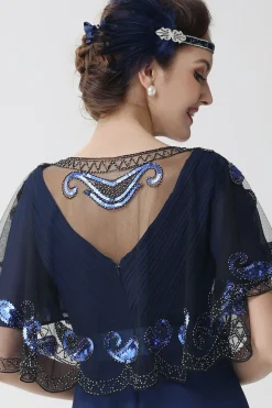 BABEYOND Shawls & Scarves|1920S Sequin Beaded Flapper Shawl