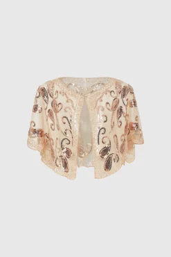 BABEYOND Shawls & Scarves|1920S Sequin Beaded Flapper Shawl