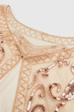 BABEYOND Shawls & Scarves|1920S Sequin Beaded Flapper Shawl