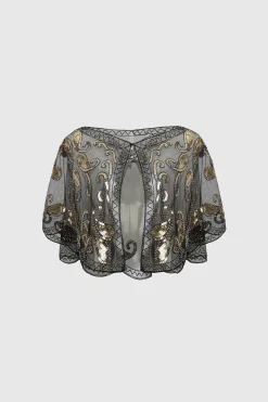 BABEYOND Shawls & Scarves|1920S Sequin Beaded Gatsby Shawl