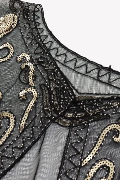 BABEYOND Shawls & Scarves|1920S Sequin Beaded Gatsby Shawl