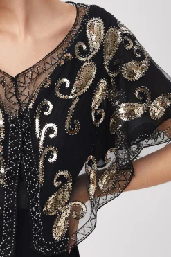 BABEYOND Shawls & Scarves|1920S Sequin Beaded Gatsby Shawl
