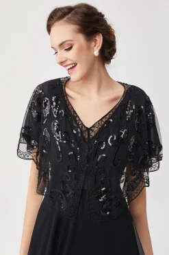 BABEYOND Shawls & Scarves|1920S Sequin Beaded Gatsby Shawl
