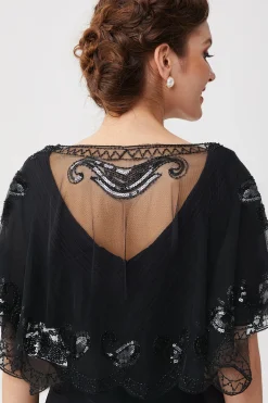BABEYOND Shawls & Scarves|1920S Sequin Beaded Gatsby Shawl