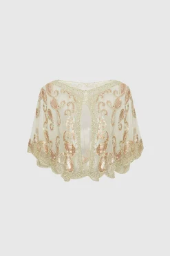 BABEYOND Shawls & Scarves|1920S Sequin Beaded Gatsby Shawl