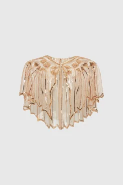 BABEYOND Shawls & Scarves|1920S Sequin Flapper Evening Shawl