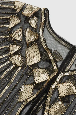 BABEYOND Shawls & Scarves|1920S Sequin Flapper Evening Shawl