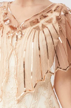 BABEYOND Shawls & Scarves|1920S Sequin Flapper Evening Shawl