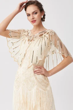 BABEYOND Shawls & Scarves|1920S Sequin Flapper Evening Shawl