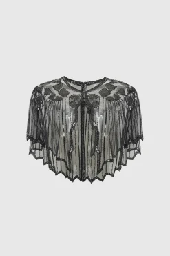 BABEYOND Shawls & Scarves|1920S Sequin Gatsby Evening Shawl