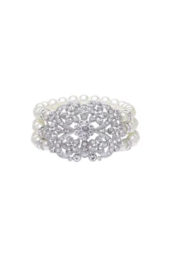 BABEYOND Jewelry|Shiny Layered Pearl Rhinestone Necklace Set
