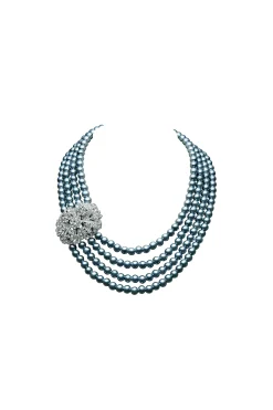BABEYOND Jewelry|Shiny Layered Pearl Rhinestone Necklace Set