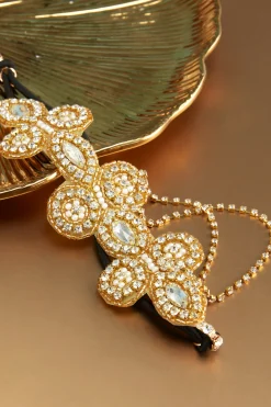BABEYOND Headpieces & Fascinators|Sparkle Rhinestone Chain Floral Circlet