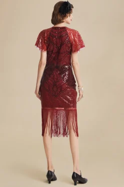 BABEYOND Dresses|Sparkly Tassels Shoulder Bodycon Dress