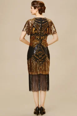 BABEYOND Dresses|Sparkly Tassels Shoulder Bodycon Dress