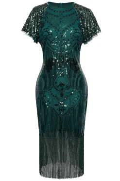 BABEYOND Dresses|Sparkly Tassels Shoulder Bodycon Dress