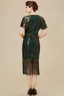 BABEYOND Dresses|Sparkly Tassels Shoulder Bodycon Dress