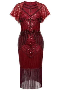 BABEYOND Dresses|Sparkly Tassels Shoulder Bodycon Dress