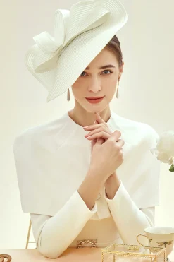 BABEYOND Headpieces & Fascinators|Straw Pillbox Race Day Fascinator