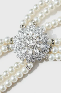 BABEYOND Jewelry|Stunning Zircon Studded Pearl Bracelet