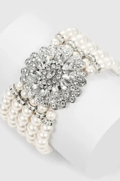BABEYOND Jewelry|Stunning Zircon Studded Pearl Bracelet