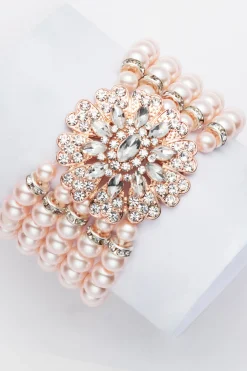 BABEYOND Jewelry|Stunning Zircon Studded Pearl Bracelet