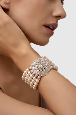 BABEYOND Jewelry|Stunning Zircon Studded Pearl Bracelet