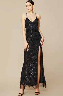 BABEYOND Dresses|Suspender High Slit Maxi Cocktail Dress