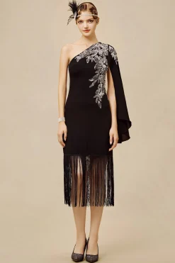BABEYOND Dresses|The Story Of An Awakening Fringe Crepe Evening Gown