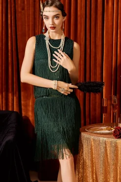 BABEYOND Dresses|Tiered Tassel Vintage Gatsby Dress