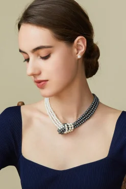 BABEYOND Jewelry|Unique Gatsby Knotted Pearl Necklace