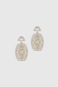 BABEYOND Jewelry|Unique Rhinestone Studded Flapper Earrings