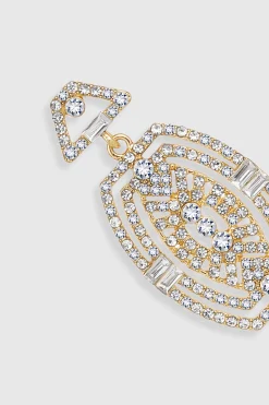BABEYOND Jewelry|Unique Rhinestone Studded Flapper Earrings