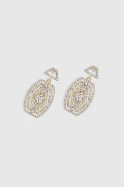 BABEYOND Jewelry|Unique Rhinestone Studded Flapper Earrings