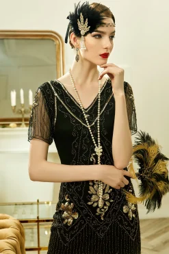 BABEYOND Dresses|Vintage Paisley Flapper Fringe Dress