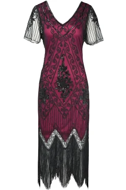BABEYOND Dresses|Vintage Paisley Flapper Fringe Dress
