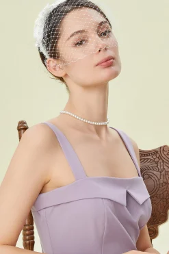 BABEYOND Headpieces & Fascinators|Vintage Veil Lace Cocktail Fascinator