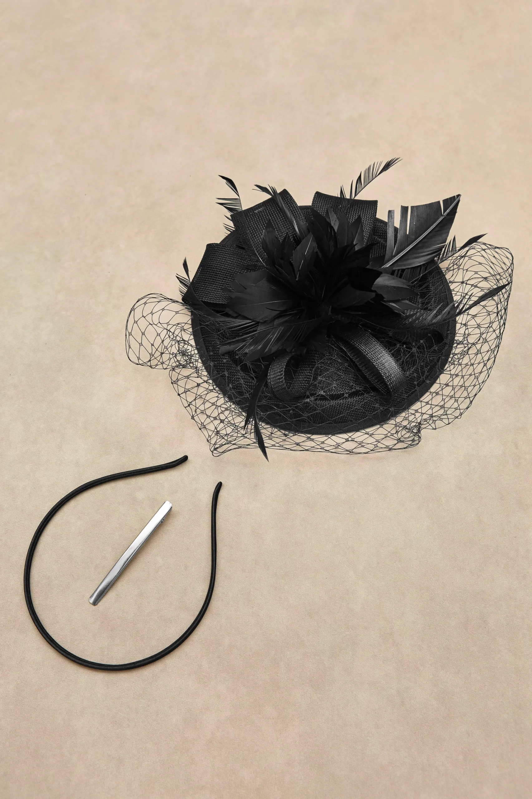 BABEYOND Headpieces & Fascinators|Vintage Veil Tea Party Fascinator