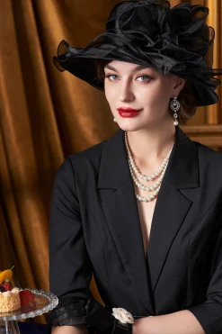 BABEYOND Headpieces & Fascinators|Vivid Flower-Shaped Mesh Fascinator