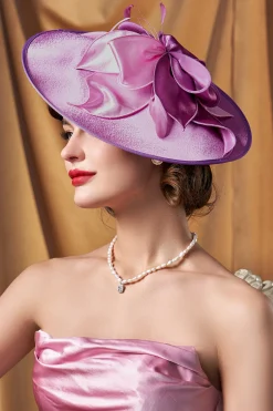 BABEYOND Headpieces & Fascinators|Wide Brim Floral Race Day Fascinator